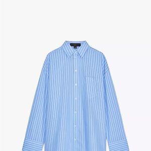 ZARA NEW striped blue pajama style set
